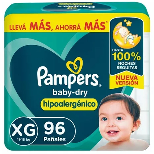 Pampers Baby Dry XG x 96 unidades