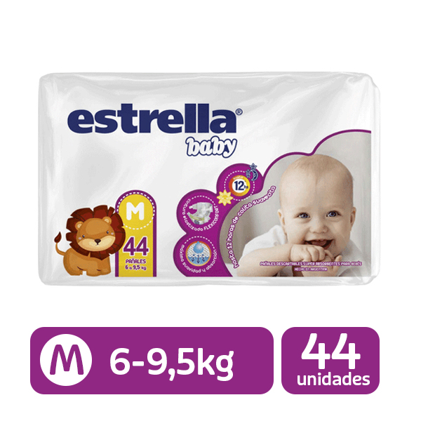 Pañales Estrella Baby M x 44 unidades