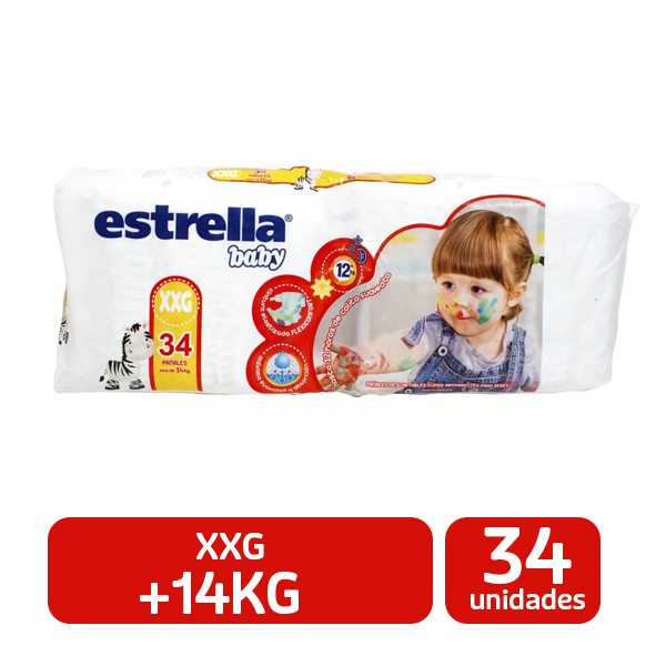 Pañales Estrella Baby XXG x 34 unidades