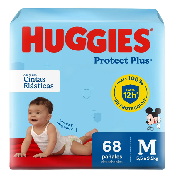 Huggies Protect Plus M x 68 unidades
