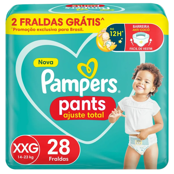 Pampers Pants Ajuste Total XXG x 28 unidades