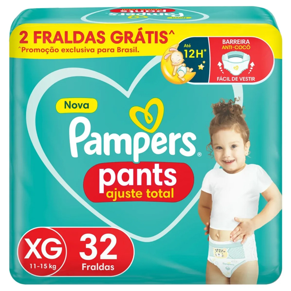 Pampers Pants Ajuste Total XG x 32 unidades