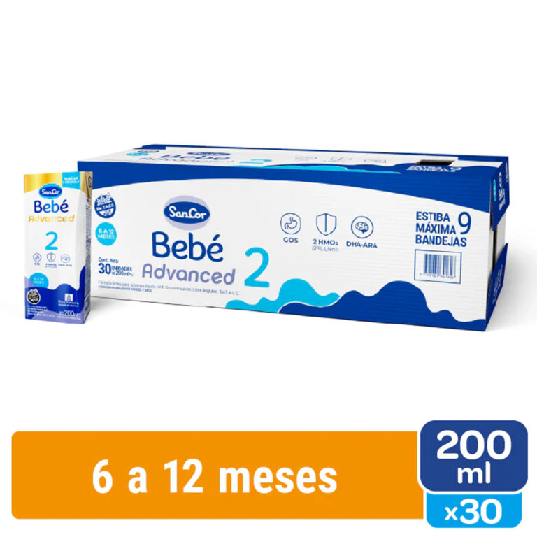 Sancor Bebe Nº2 Liquida – Pack 30 Bricks x 200ml