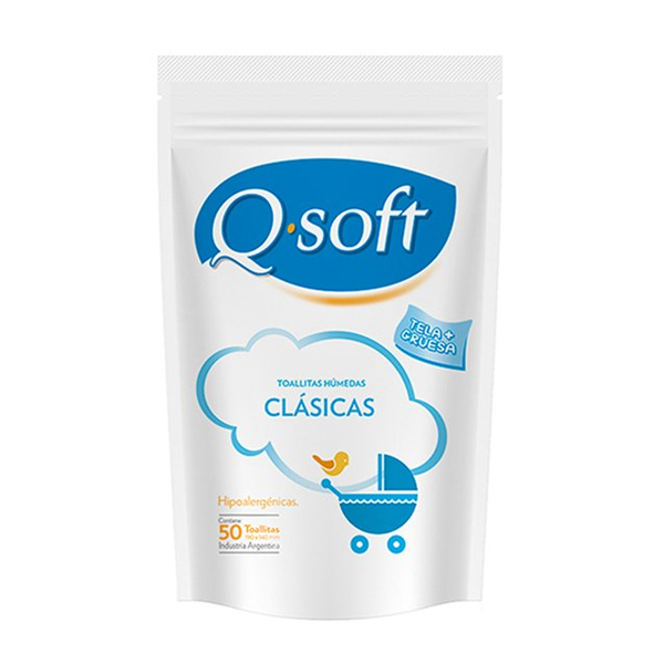 Toallitas Húmedas Q-Soft Clásicas x 50 unidades