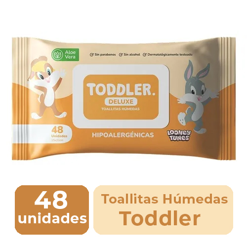 Toallitas Húmedas Toddler Aloe Vera x 48 unidades