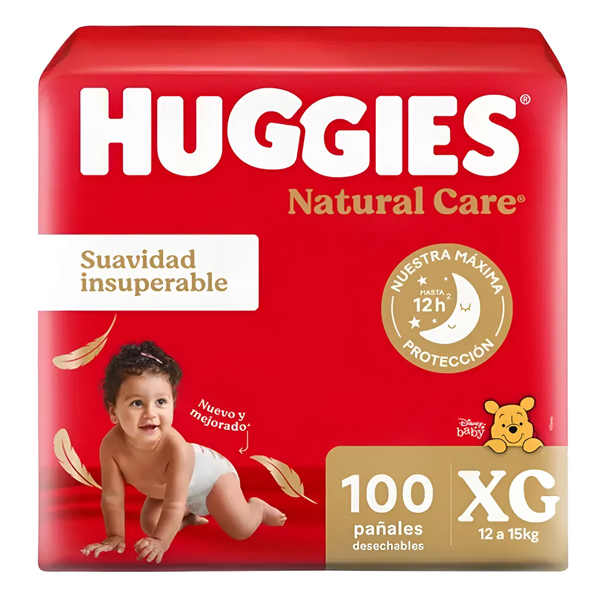 Huggies Natural Care XG x 100 unidades