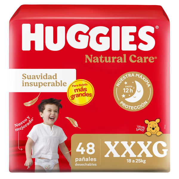 Huggies Natural Care XXXG x 48 unidades + Toallitas Húmedas