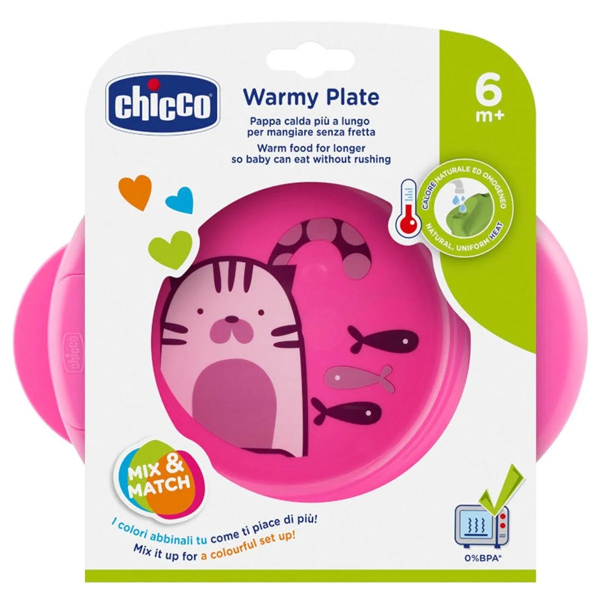 Plato Térmico Chicco Rosa 6m+
