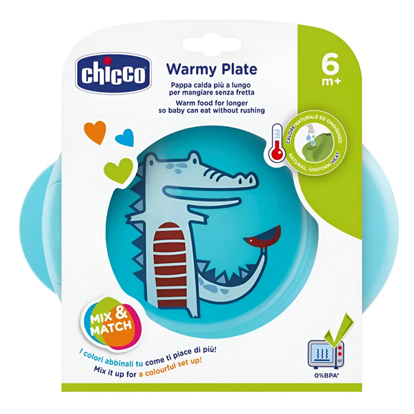 Plato Térmico Chicco Celeste 6m+